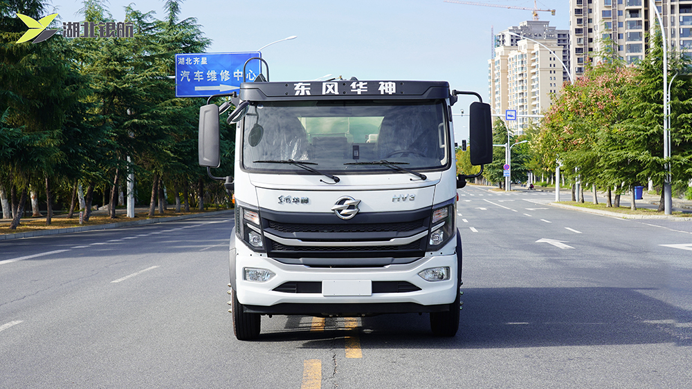 东风华神纯电动侧装压缩垃圾车