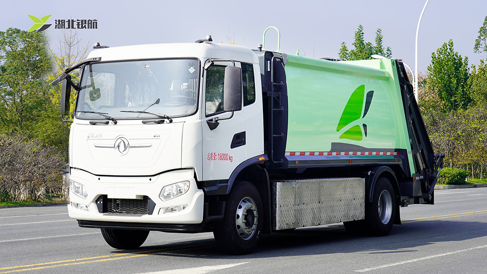东风天锦纯电动垃圾压缩车
